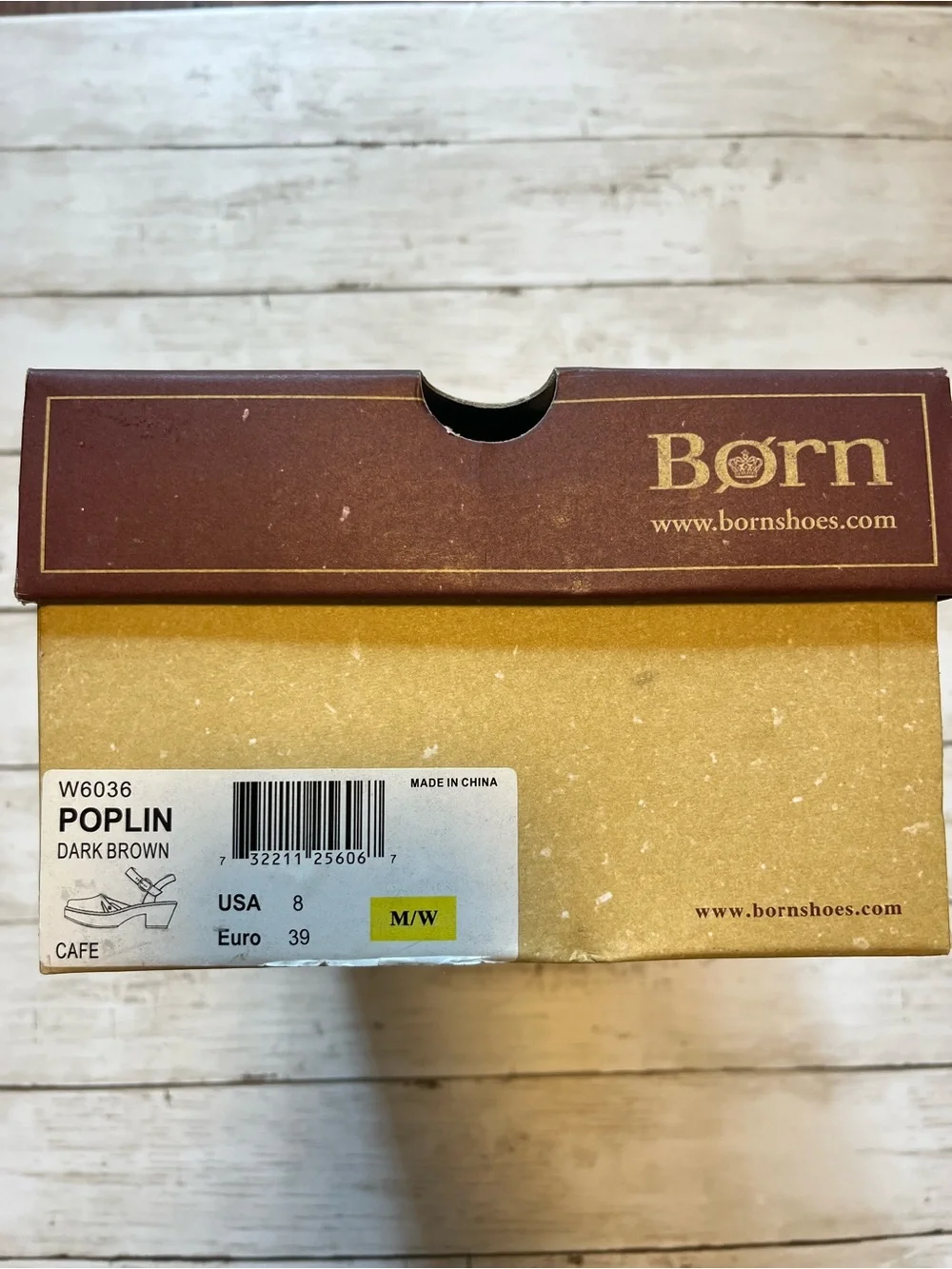 Born Women's Poplin Dark Brown Cafe Leather Platform Sandals